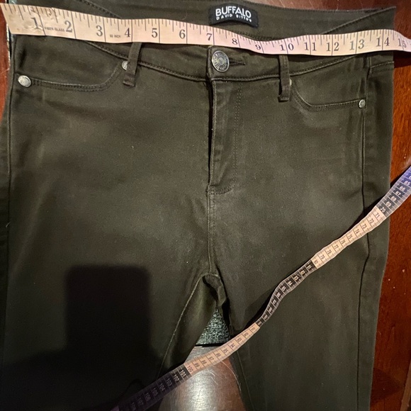 Buffalo David Bitton Green Army Stretch Mid Rise Jegging, Pocket Front seal 8/29 - Picture 7 of 12